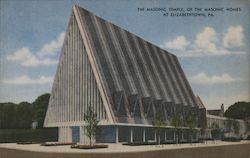 The Masonic Temple of the Masonic Homes Postcard