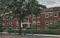 Garner Hospital, Anniston Municipal Institution Alabama Postcard Postcard Postcard