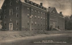 Mills House. University of Massachusetts, Amherst, Mass. Postcard