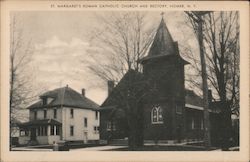 St. Margaret's Roman Catholic Church and Rectory Homer, NY Postcard Postcard Postcard