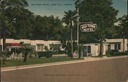 Mid-Town Motel, Lake City, Florida. Northern entrance to city on U.S. 41. Postcard Postcard Postcard