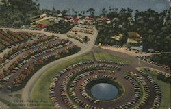 Parking Area at Florida's Cypress Gardens Postcard