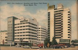 The Shelborne, Nautilus and Shore Club Hotels Postcard
