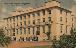 United States Post Office and Federal Court House Pensacola, FL Postcard Postcard Postcard