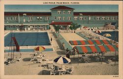 Lido Pools Postcard