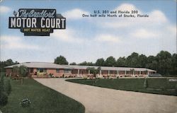 The Bradford Motor Court Starke, FL Postcard Postcard Postcard