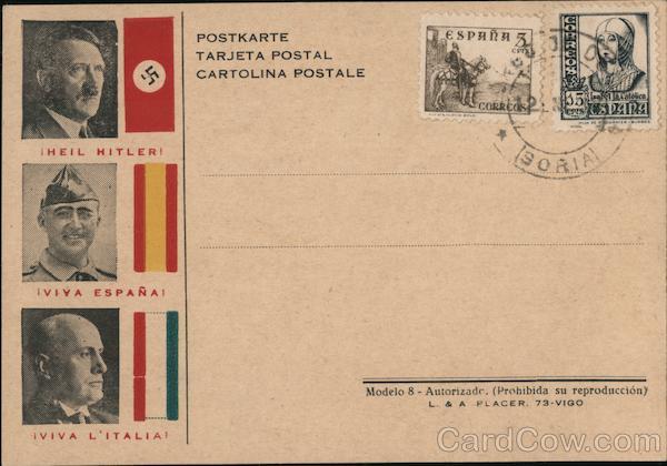 Hitler, Mussolini, Francisco Franco Nazi Germany