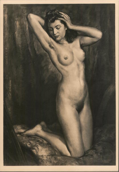 Nazi-era German Nude Wilhelm Hempfing - Kniender Akt (HDK)