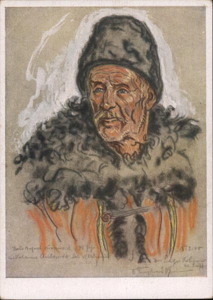 German Race Propaganda, Peasant Man, Fur Coat  The Great Journey