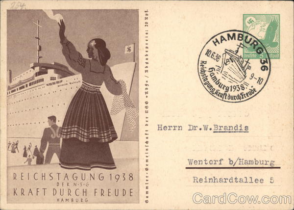 German Nazi Propaganda, Govt. Workers Travel Agency, Strength Through Joy