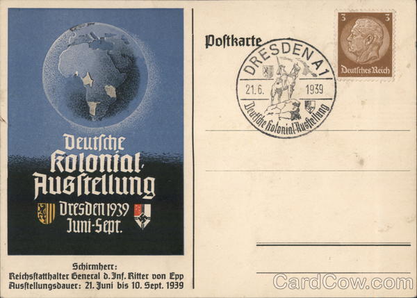 German Colonial Exhibition Dresden 1939 Nazi Germany