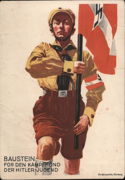 German WWII Propaganda Building Block of the Fund for Hitler Youth