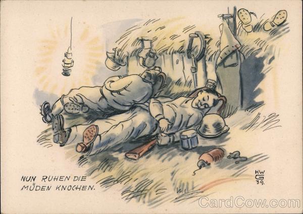 Germany WWII, Now the Weary Bones are Resting Nazi Germany