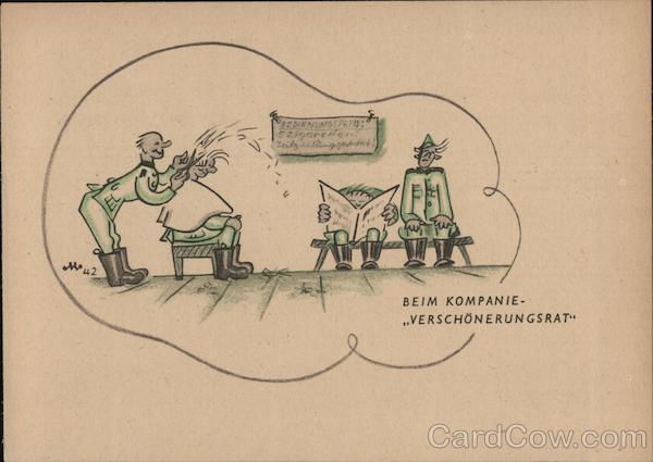 Germany WWII, Military Humor, At the Company's Beautification Office