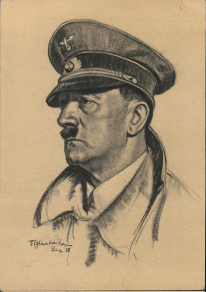 Germany, Hitler Portrait, Founder of Greater Germany, 1938