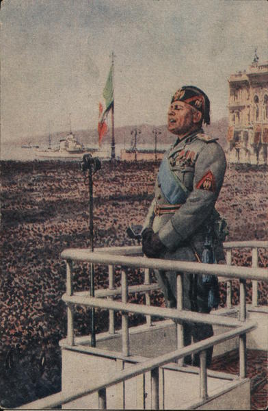 Italy WWII, Mussolini Speaking World War II
