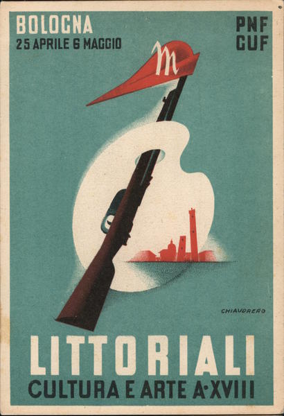 Littoriali Culture and Art P.N.F. Bologna XVIII Italy