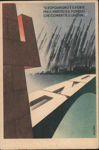 National opera after work armed forces o.n.d. Italy