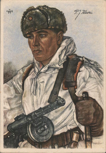 Finnish Winter Troop Soldier in Gear Nazi Germany