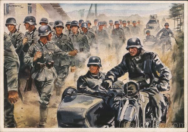 Infantry and Motorized Units, Motorcycle w Sidecar