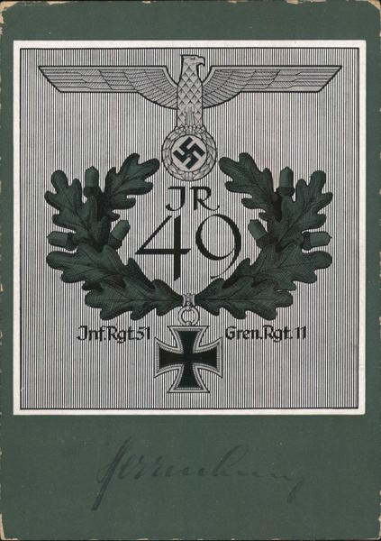 Knight's Cross, Iron Cross, w Laurel,  51st Infantry