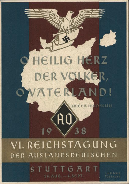 National Convention, 6th Meeting for Germans in Foreign Countries, O Sacred Heart of the Peoples, Stuttgart 1938