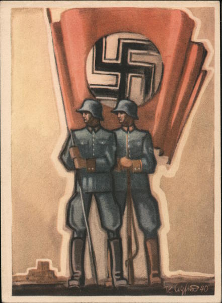 Day of the German Police, 1941, w SS Flag, Security Police in War Service