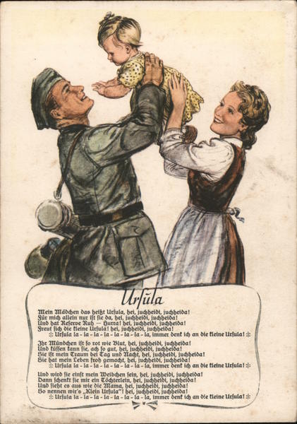 Military Song or Poem, Ursula Father in Uniform with Child and Wife