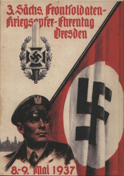 Propaganda, Dresden, 3rd Day of Honor for Front Soldeirs and War Victims of Saxony, 1937
