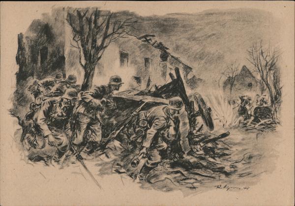 Germany Infantry Storming a Village Nazi Germany