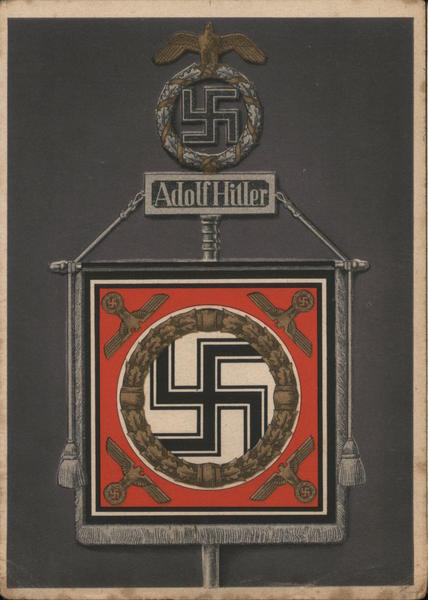 SS Flag, Adolf Hitler Division, 1942, Feldpost Gottfried Klein