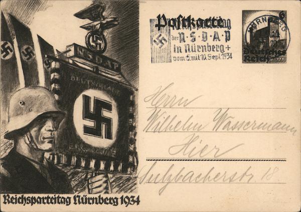 National Nazi Party Convention, Nuremberg, Nuernberg 1934, Flag Parade