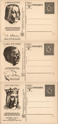 Lot of 3: 1940 Nazi-era Postal Cards Postcard