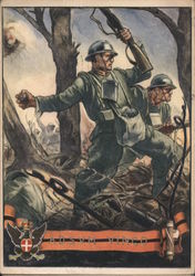 36th "Pistoia" Infantry Regiment - ADSUM VINCO Postcard