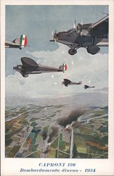 Caproni 120 Day Bombing -1934 Postcard