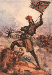 Fascist Italy, IX Battaglione Arabo-Somalo Arab/Somalian Postcard