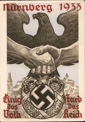 1933 Nürnberg Reichsparteitag Rally Postcard