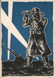 Soldier, German Anti-Aircraft Guns Nazi Germany Postcard Postcard Postcard