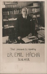 Dr. Emil Hácha Postcard