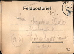 Feldpostbrief - Nazi Feldpost Postcard