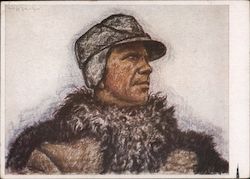 Farmer Johann Schick, The Great Journey, Fur Coat, Winter Gear Postcard