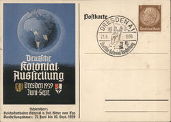 German Colonial Exhibition Dresden 1939 Postcard