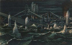 WWII Japanese Naval Battle Postcard