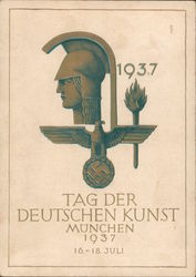 German Propaganda, Day of German Art, Munich 1937 Postcard