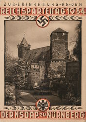 German Nazi Propaganda, Souvenir of National Party Meeting Nurnberg Postcard