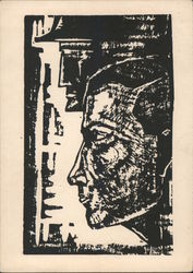 German Nazi Propaganda, "Free State of the Young Nation", Etching Postcard