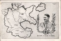 Germany, 1938 Commemorating the Return of Austria to the German Reich Postcard