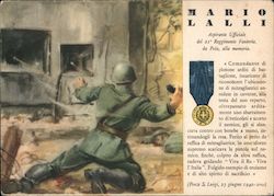 In honor of Mario Lalli, 21st infantry regiment member Postcard