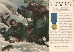 In Memory Of Giovanni Lagna, Awarded a Gold Metal Postcard