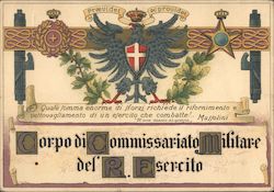 Military Commissariat of the Royal Army Postcard